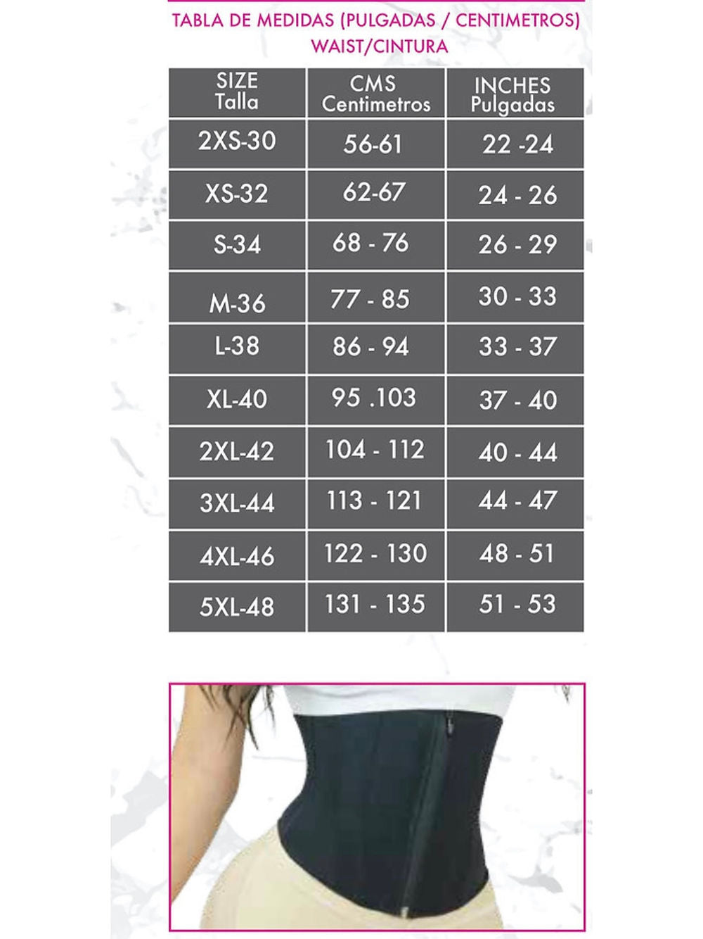 Cinturilla torso corto 1002E