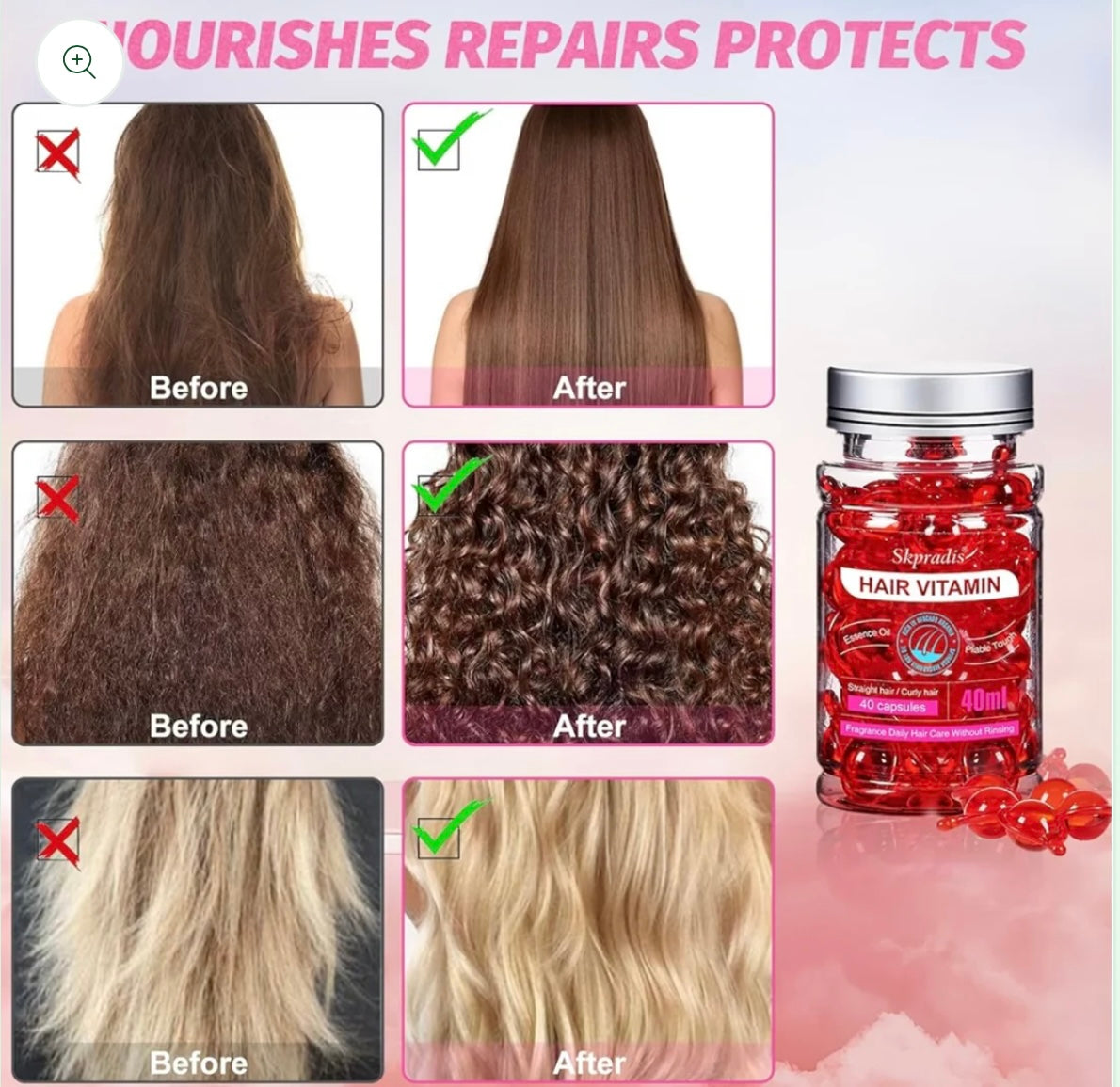 Vitaminas para el cabello